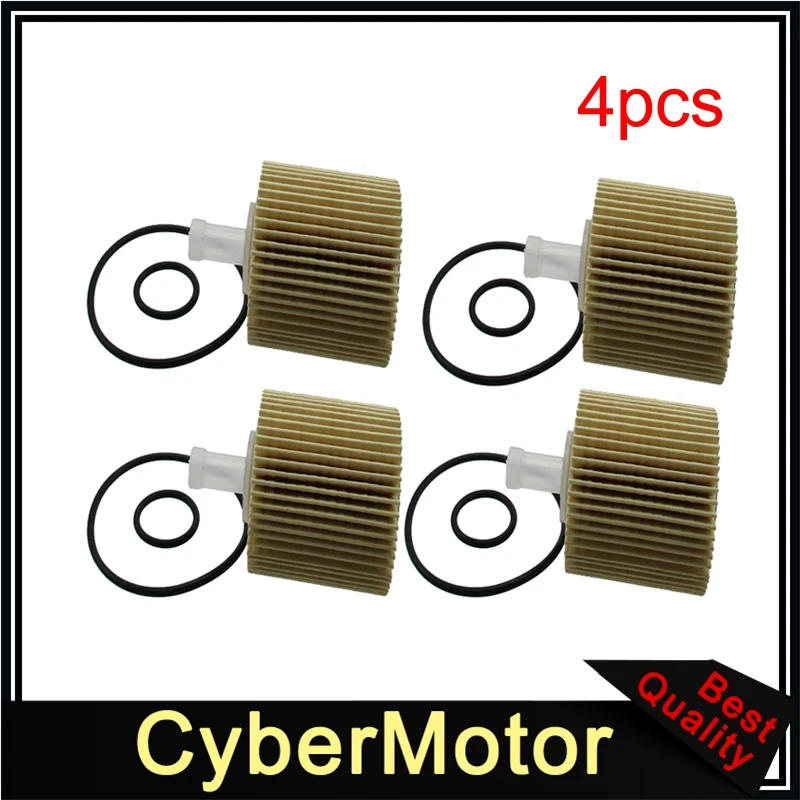 4pcs Масляный фильтр для Lexus RX350 RX450H 04152-YZZA1 2007 2008 2009 2010 2011 2012 2013 - Цвет: 4pcs