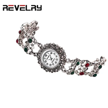 

2019 New Women Dress Watches Luxury Brand Antique Silver Bracelet Ladies Quartz Watches Women Relogio Feminino Montre Femme