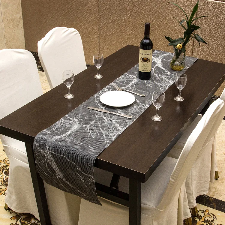 

Western Food Mat Insulation Bamboo Table Mat with European Style Table Runne suitable for hotel