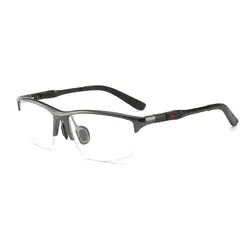 Мужские Оптические очки, оправа, Мужские квадратные очки для близорукости, очки по рецепту, алюминиевый магний, мужские наполовину оправа