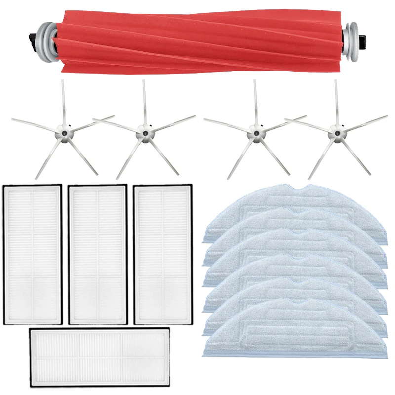 Filtro Hepa Esfregando Panos Escova Lateral para Xiaomi Roborock T7s T7plus T7splus s7 Esfregar Peças de Reposição Pano Alta Qualidade