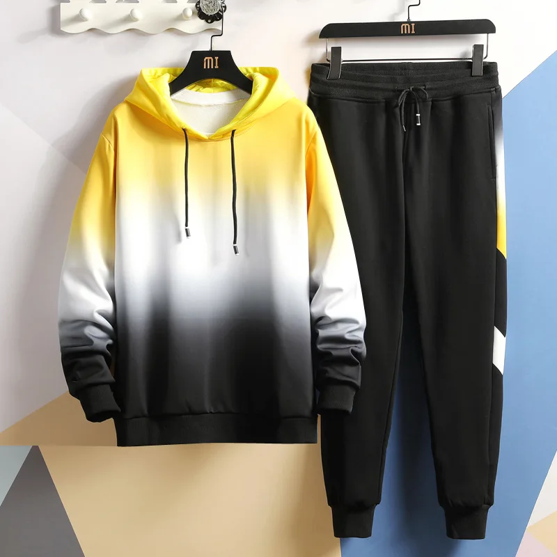 

Spring, Autumn And Winter New Style Quality Men's Casual Hooded Set, Fashion, Korean-style MEN'S Sport Suit
