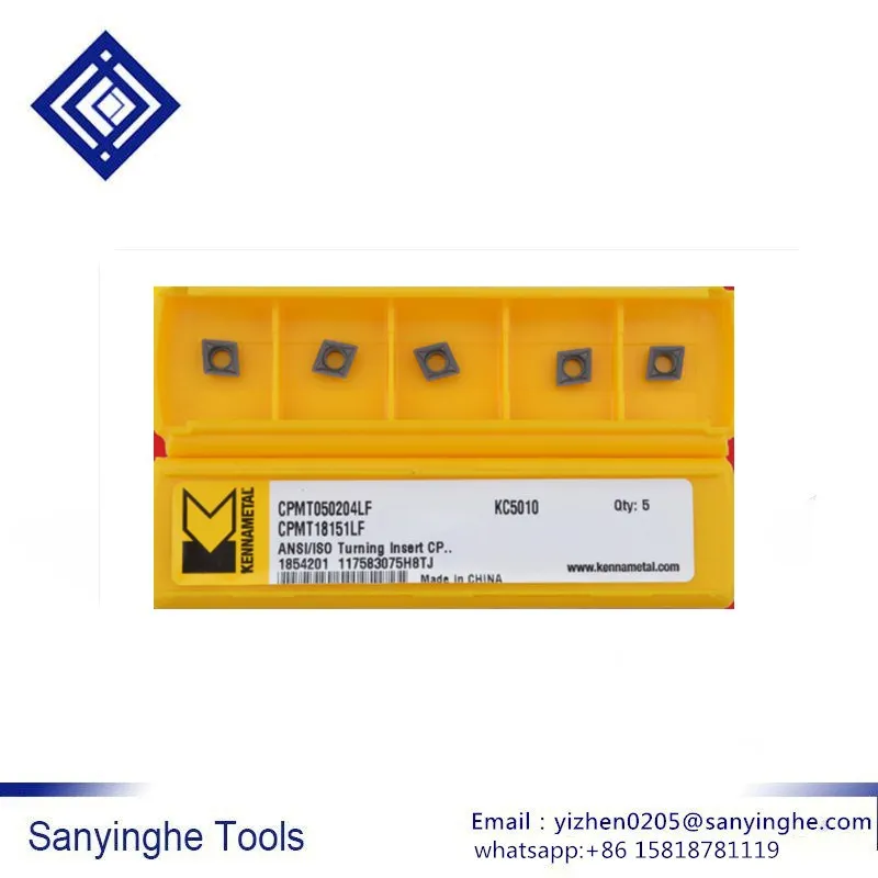 CPMT050204LF KC5010 KENNAMETAL cnc твердосплавные Токарные Вставки Режущий инструмент с ЧПУ(5 шт./лот
