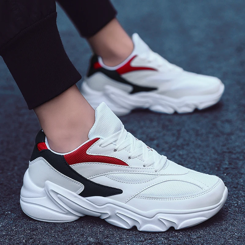 

High Quality Chunky Sneakers for Men Fashion Casual Men Shoes Winter Big Size Jogging Sneakers 2020 Trending Walking Shoes Male