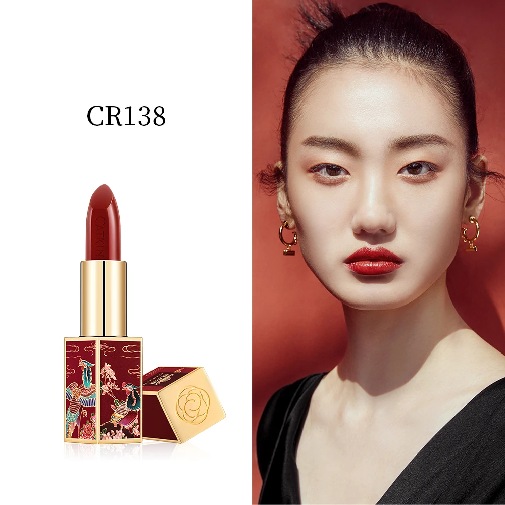 CR138 CATKIN X летняя губная помада, красная длинная Увлажняющая губная помада для макияжа - Цвет: CR138