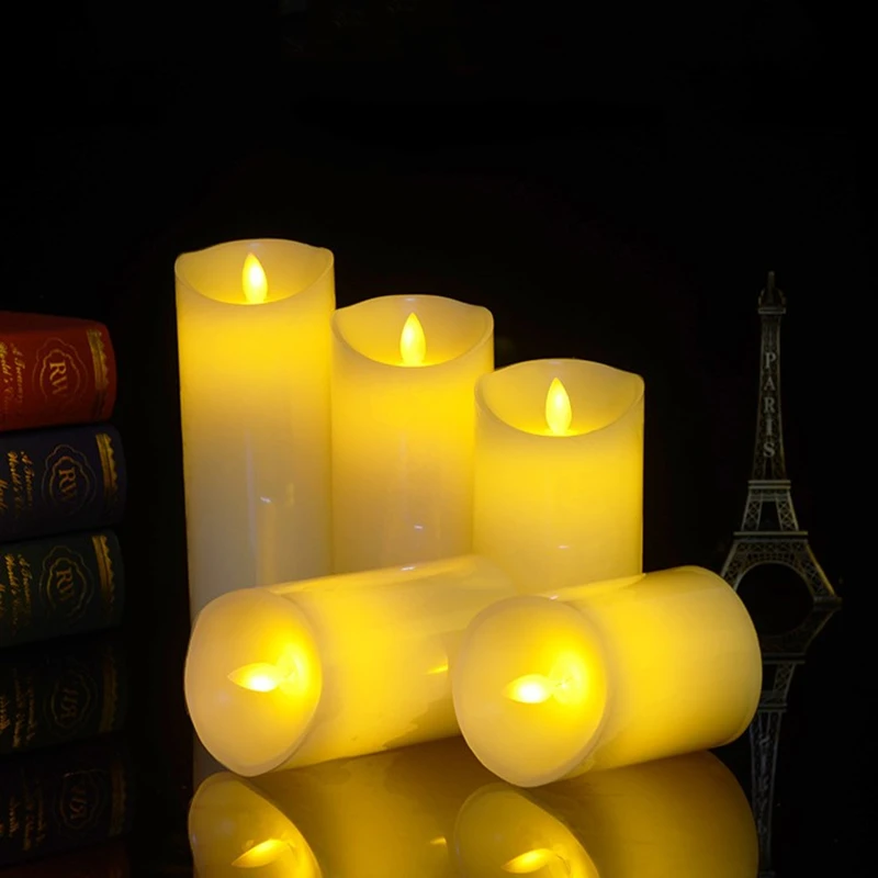 Flameless candles, LED candle lights, soft light flashing candle lights