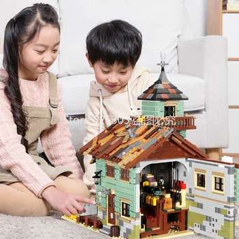 

In stock 16050 Ideas Movie Series The Old Fishing Store Beach Resort House Building Block Bricks Toys Gift For Children 21310