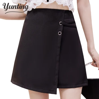 

2020 summer Womens ladies A-line Jeans short Skirt High Waist Denim Skirt harajuku mini high quality jean
