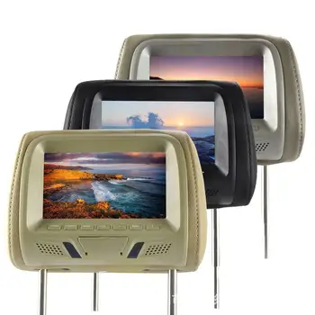 

Universal Car 7 Inch Headrest Monitor 12V / 7W USB SD MP5 Display HD Car Headrest Pack Screen Player Wireless Remote Control