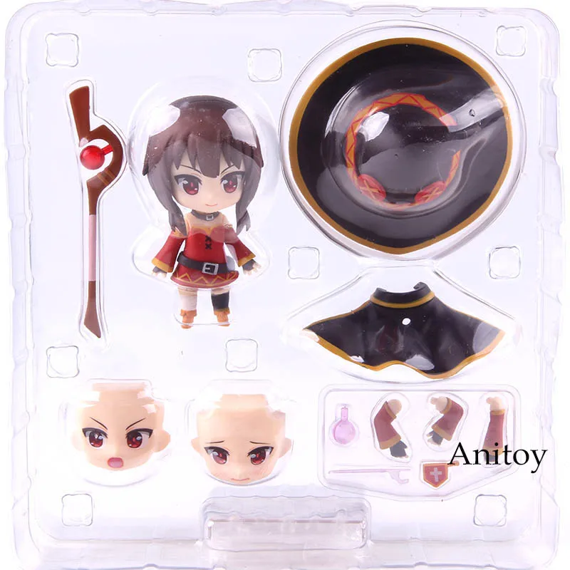 Nendoroid 725 Konosuba Megumin ПВХ фигурка Коллекционная модель игрушки - Цвет: without retail box