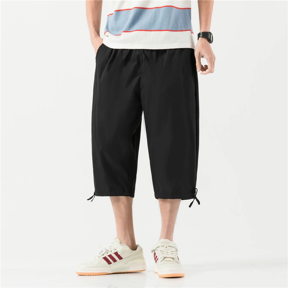 Летние штаны Pantalon Homme, повседневные японские шаровары, Мужские Легкие уличные штаны Harajuku, спортивные штаны, леггинсы Летние штаны Pantalon Homme, повседневные японские шаровары, Мужские Легкие уличные штаны Harajuku, спортивные штаны, леггинсы