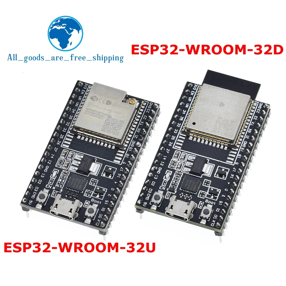 ESP32 DevKitC основной плате макетная плата WROOM 32D 32U для Arduino + бесплатная