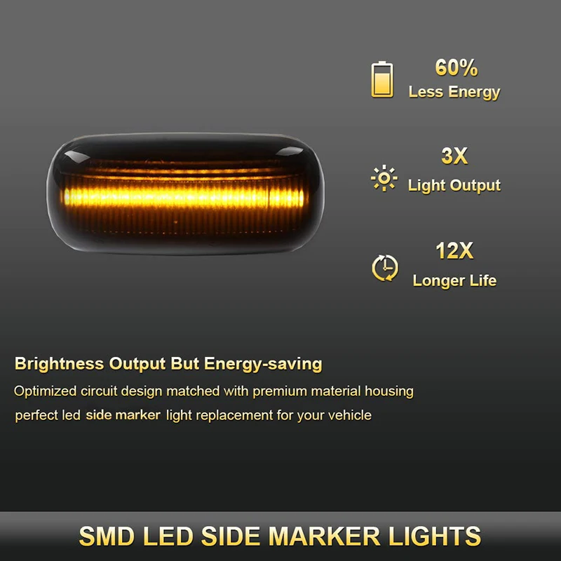 2 шт. светодиодный динамический Боковой габаритный фонарь сигнала светильник поворота светильник светодиодный поворотник(указатель поворота для Audi A4 S4 RS4 B6 B7 A3 8P A6 C5 TT A8 C5