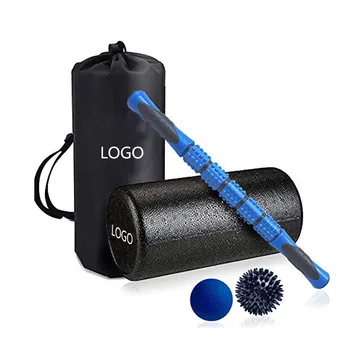 

5in1 EPP Yoga Column Massage Stick Set Fitness Pilates Training balance bar foam shaft Massage Grid Trigger Point Therapy Physi