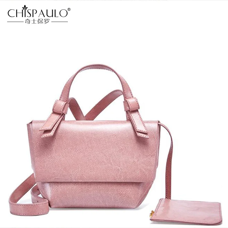 

Saddle Bag Fashion Women Handbag Bag Oil Wax Leather Women Messenger Bags Brand Pocket big shoulder bags Vintage woman Bag