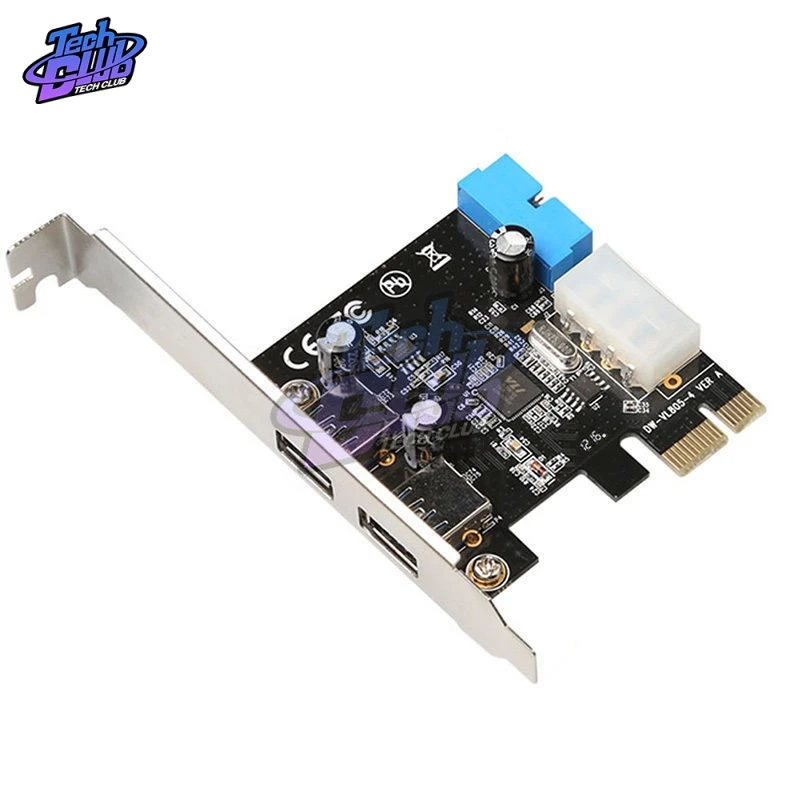 

2 Ports PCI Express USB 3.0 Front Panel with Control Card Adapter 4-Pin & 20-Pin