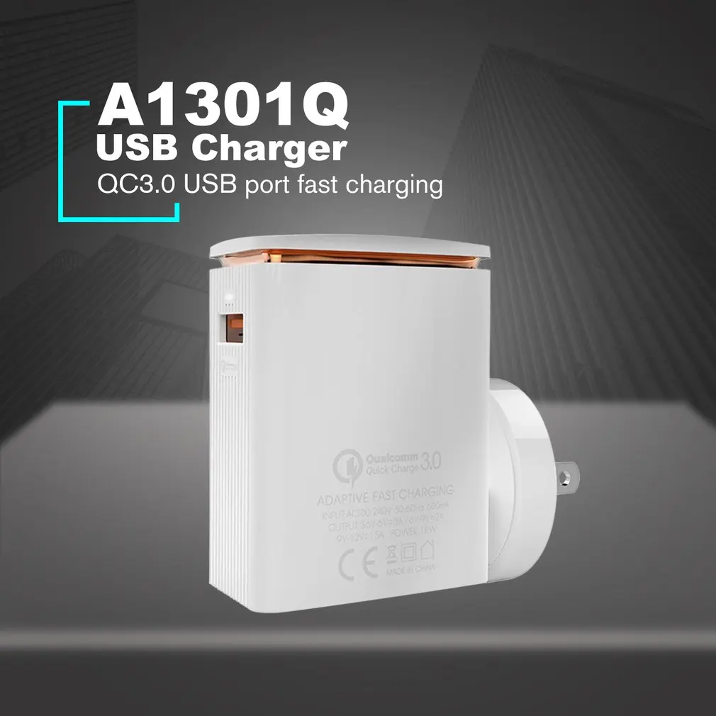 USB QC3.0 зарядное устройство на розетке адаптер для iPhone samsung Android разъем питания настенная розетка переменного тока ЕС Быстрая зарядка путешествия бытовой