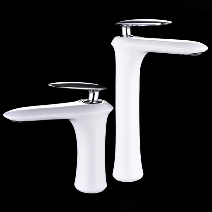 3color European Brass Creative Heightenin Faucet Balcony Bathroom Wash Basin Hot And Cold Water Mixing Tap Counter Basin Bibcock