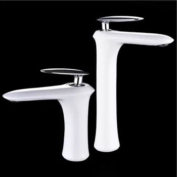 

3color European Brass Creative Heightenin Faucet Balcony Bathroom Wash Basin Hot And Cold Water Mixing Tap Counter Basin Bibcock