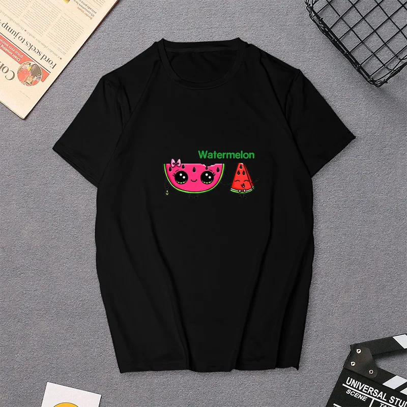 Милая женская футболка с авокадо, для веганов, маленькая, свежая, повседневная, черная футболка, Harajuku, модный топ, футболка, корейский стиль, футболка для женщин, XXL - Цвет: T36