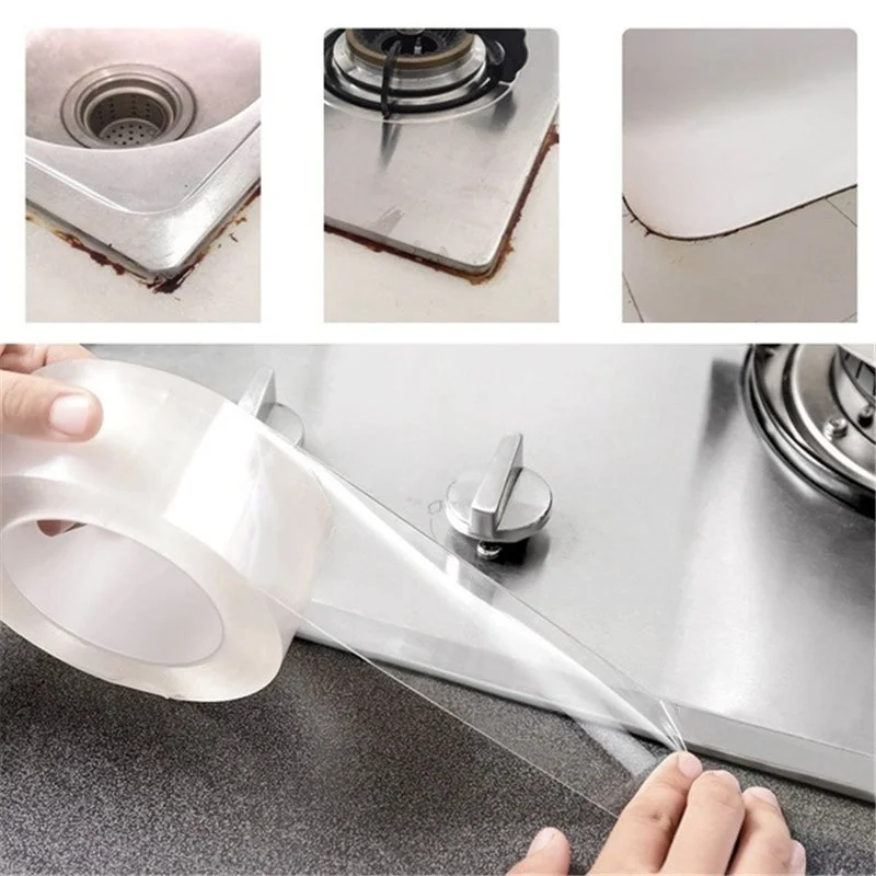 

Adhesive Tape Kitchen Sink Joint Crevice Sticker Corner Line Sticking Strip Waterproof Tape Washbasin sink water strip