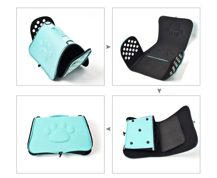 EVA Dogs Cat Folding Pet Carrier Cage Collapsible Portable Puppy Crate Handbag Carrying Bags Pets Supplies Transport Chien EVA Dogs Cat Folding Pet Carrier Cage Collapsible Portable Puppy Crate Handbag Carrying Bags Pets Supplies Transport Chien