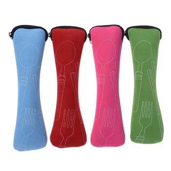 

Storage Bag Gift Bag Tableware Holder Organizer Portable Tableware Dinnerware Travel Camping Bag Cutlery Fork Poon Picnic Tool