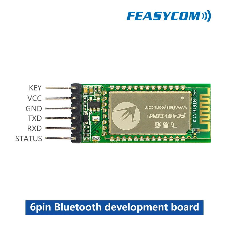 FEASYCOM TI CC2640R2F Bluetooth 5,0 BLE модуль с поддержкой главного Slave модуля для передачи данных - Комплект: 6PIN Board Module