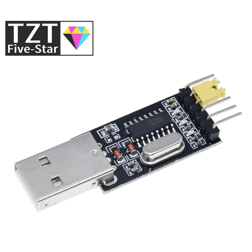 Модуль TZT CH340 USB для TTL CH340G обновленная загрузка маленькая пластина щеток плата