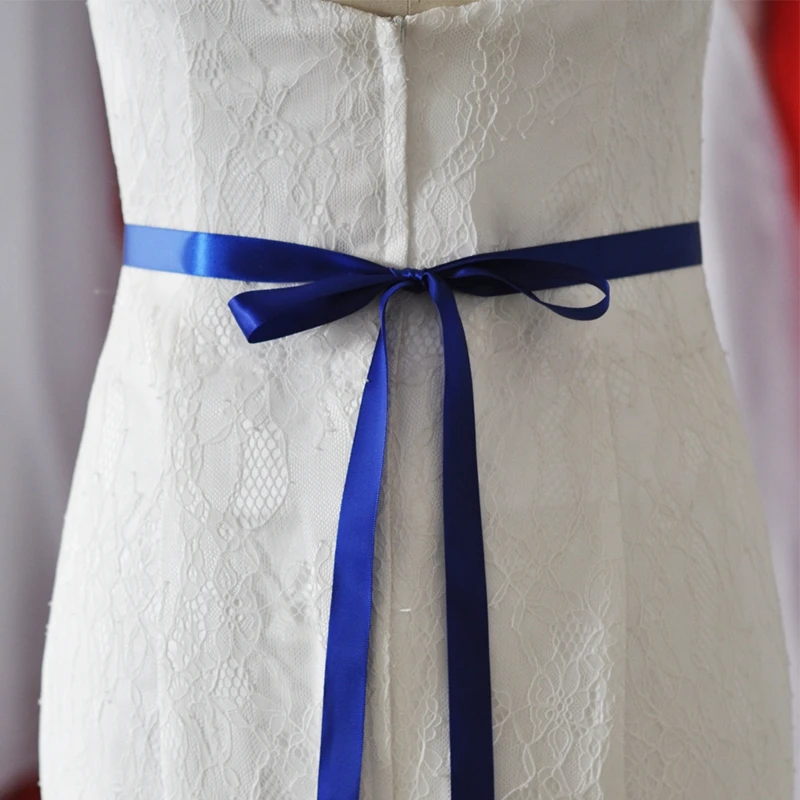 Модный пояс, Свадебные ремни со стразами, пояс для платья, пояс для невесты, Аппликации со стразами, пояс для девочки, вечернее платье - Цвет: Royal blue