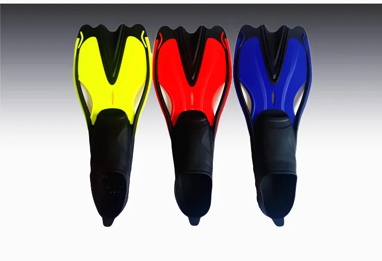 

2019 Swimming Fins 3 color Snorkeling Foot Flipper Floating Training Fin with Adjustable Heel for Swimming Diving Water Sports