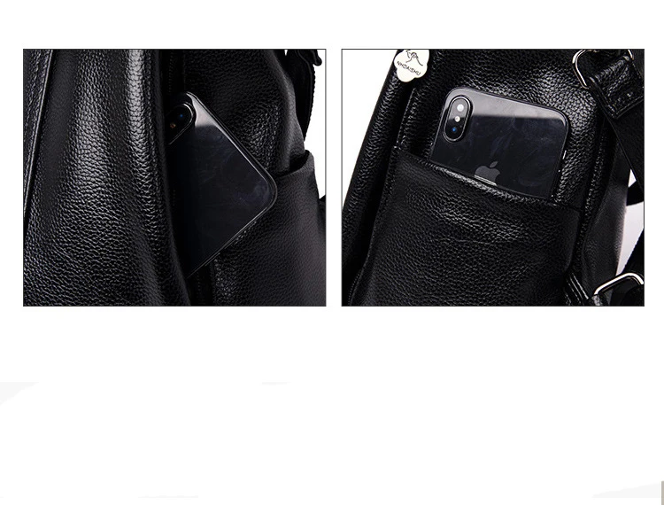 Большой емкости женский рюкзак роскошный женский студенческий мешок дизайнерская искусственная мягкая кожа Наружная Противоугонная сумка на плечо простая