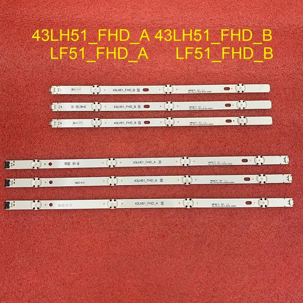 Светодиодная лента для подсветки LG 43LF510V 43LF5100 43LH5100 43LH5700 43LH570A 43LH520V 43LH590 43LJ515V 43LH510V