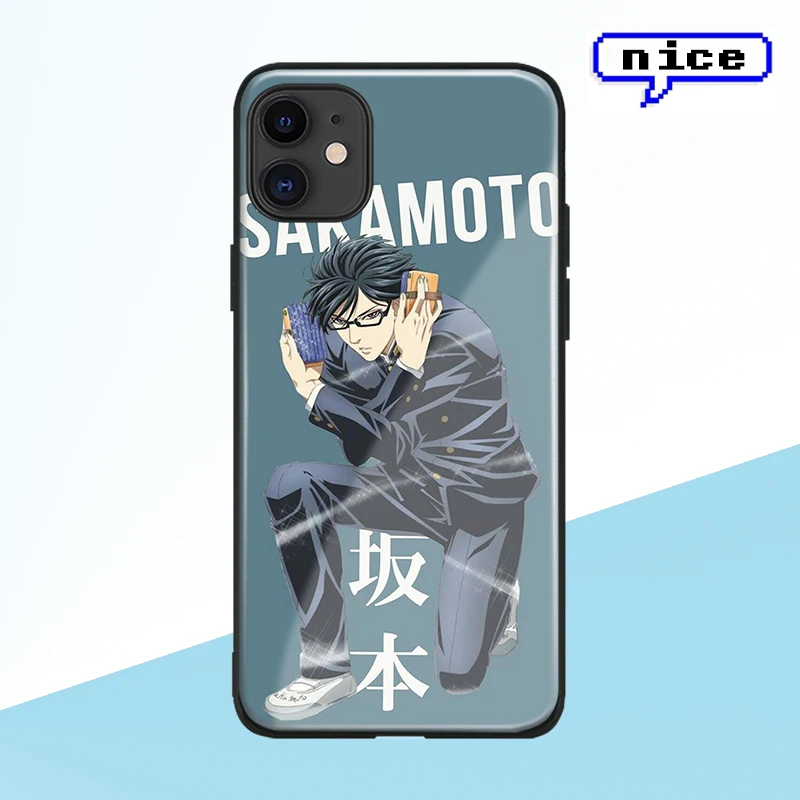 Sakamoto desu ga Anime glass shell for iPhone 6 6s 7 8 x xr xs 11 pro max  Samsung S note 8 9 10 20 ultra Plus phone case cover - AliExpress