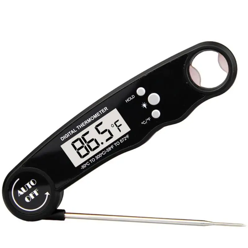 Stainless Steel Waterproof Digital Folding Food BBQ Meat Probe Kitchen Tools