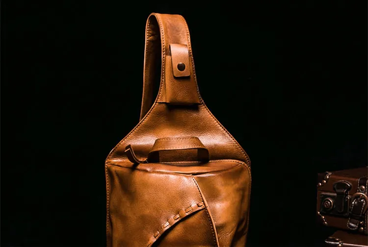 Мужская сумка из натуральной кожи, верхний слой, кожаная мужская сумка, Ретро Повседневная сумка, новая сумка на ремне, персональная сумка-мессенджер