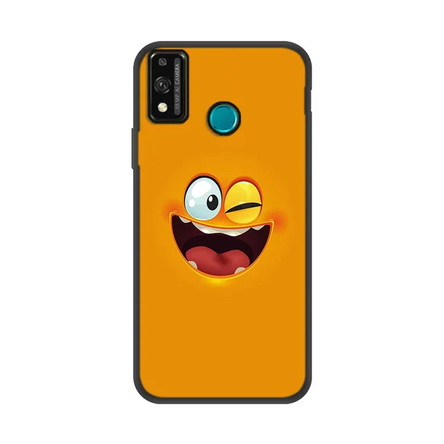 P Smart 2019 2021 Case 3D Funny Face Soft Cover For Huawei P20 P30 P40 Lite P10 Pro Y7 Y6 Prime Y5 2019 Mate 20 Nova 3E Coque X269