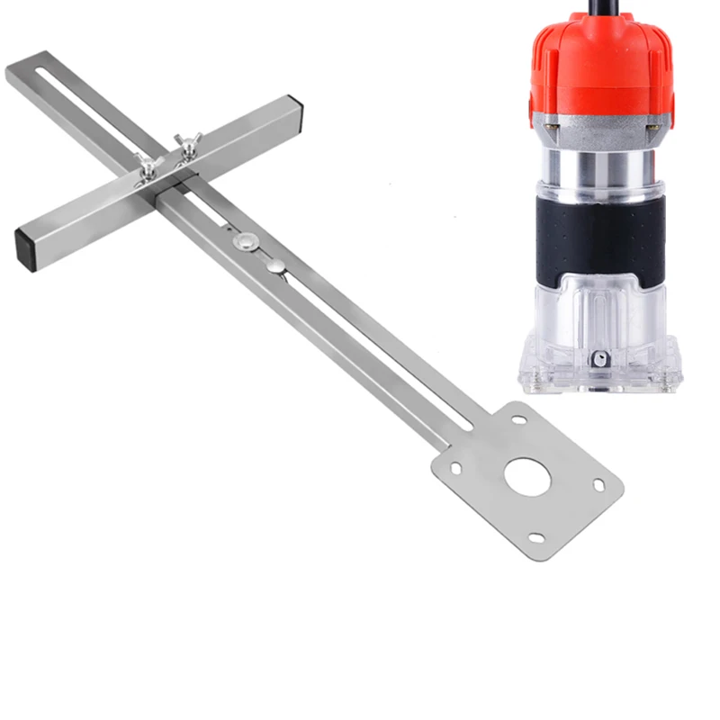 

Edge Guide Positioning Cutting Board Tool Hole Opener Woodworking Router Circle Milling Groove for Trimmer Machine