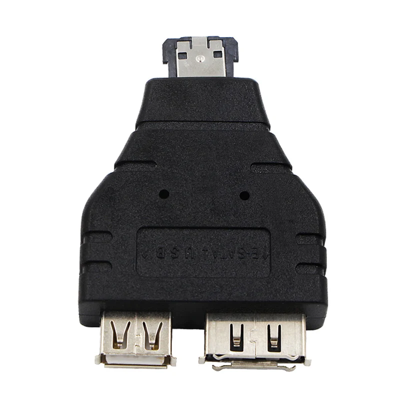 Мощность ESATA к ESATA USB комбинированный сплиттер конвертер адаптер разъем жесткий диск кабель двойной порт конвертеры Универсальный