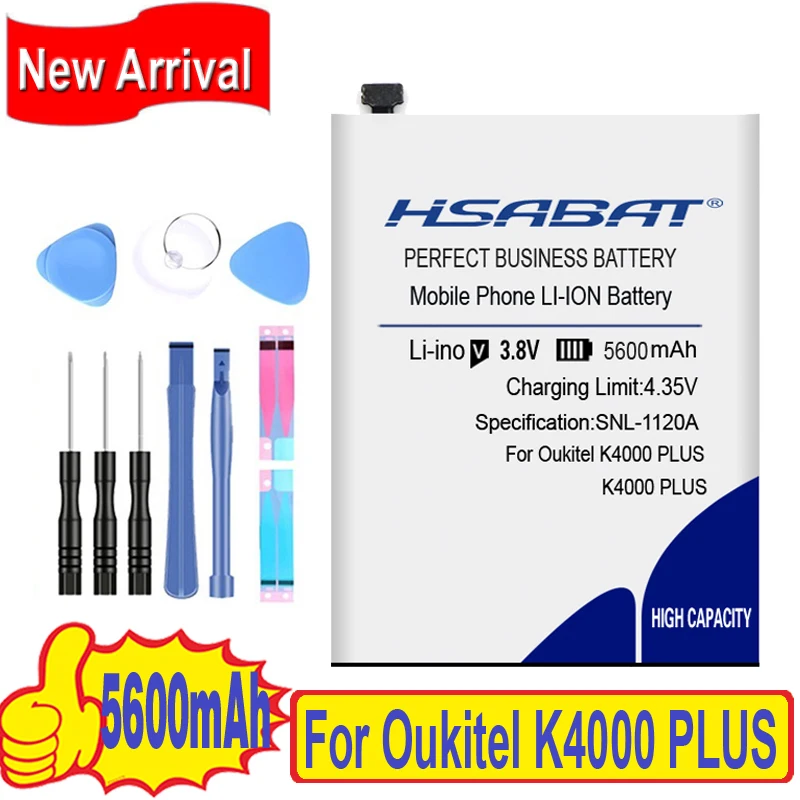 HSABAT 5600mAh аккумулятор для Oukitel K4000 Plus