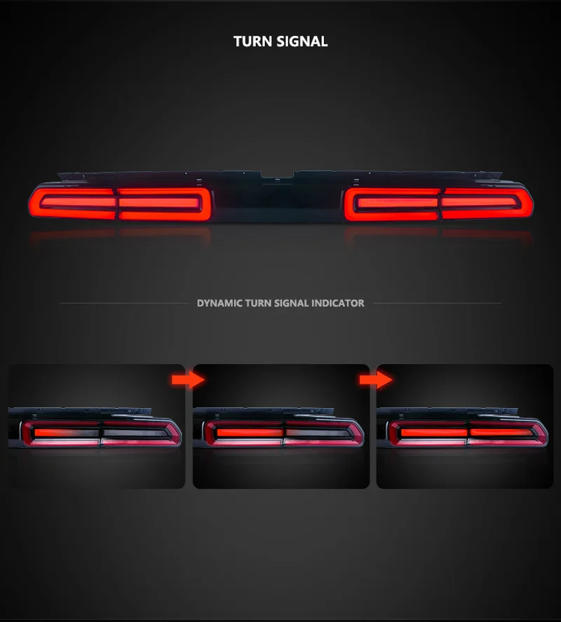 Для Dodge Challenger задний светильник s 2008- светодиодный динамический сигнал поворота лампа заднего хода тормозной светильник ходовой светильник