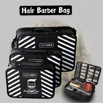 

Salon Haridressing Barber Scissor Bag Multi-Function Storage Organizer Clippers Combs Hair Styling Accessories Case