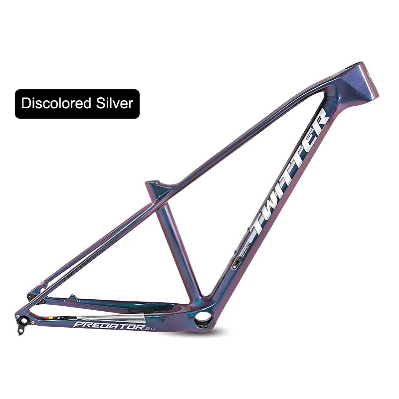 29 Discolored Silver Новое поступление MTB Predator-148 XC Carbon T1000 рама для горного велосипеда, Гоночная Рама из углеродного волокна, бесцветная через ось 12*148 мм - Цвет: 29 Discolored Silver