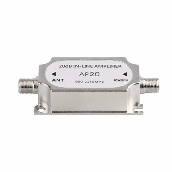 

2018 New Satellite 20dB In-line Amplifier Booster 950-2150MHZ Signal Booster For Dish Network Antenna Cable Run Channel Strength