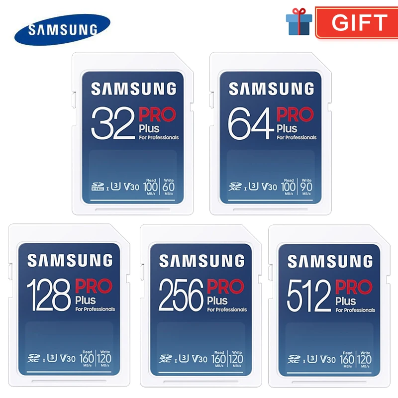 

Samsung SD Card Digital Camera Professional EDITION SDXC high speed 160M/S 4K U3 camera Memory card 64GB 128GB 256GB 512GB PRO