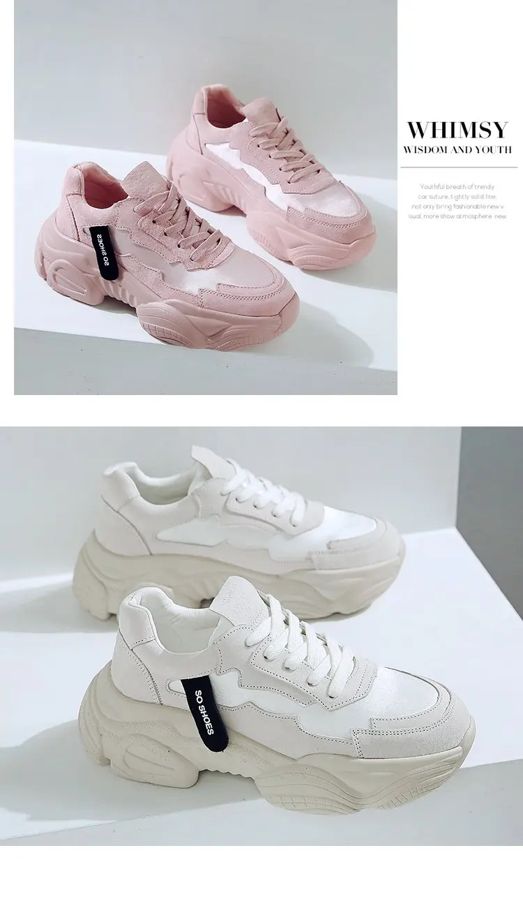 Женские кроссовки; Новинка; женские кроссовки для папы; Весенняя повседневная обувь; обувь на плоской подошве; обувь розового цвета на платформе; женская спортивная обувь; Chaussure Femme