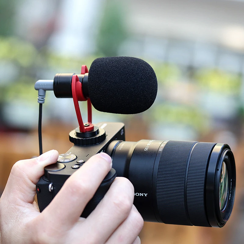 SAIREN VM Q1 3 5 мм дробовик видео микрофон Запись для DSLR камеры Gimbal смартфона Osmo Pocket