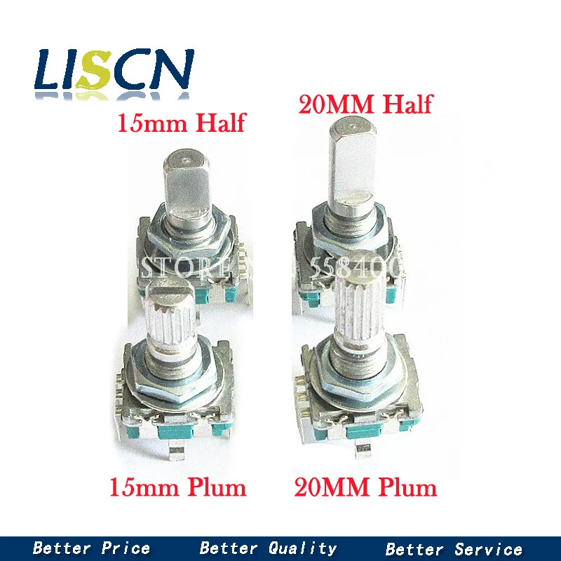 5PCS-LOT-20-Position-360-Degree-Rotary-Encoder-EC11-w-Push-Button-5Pin ...