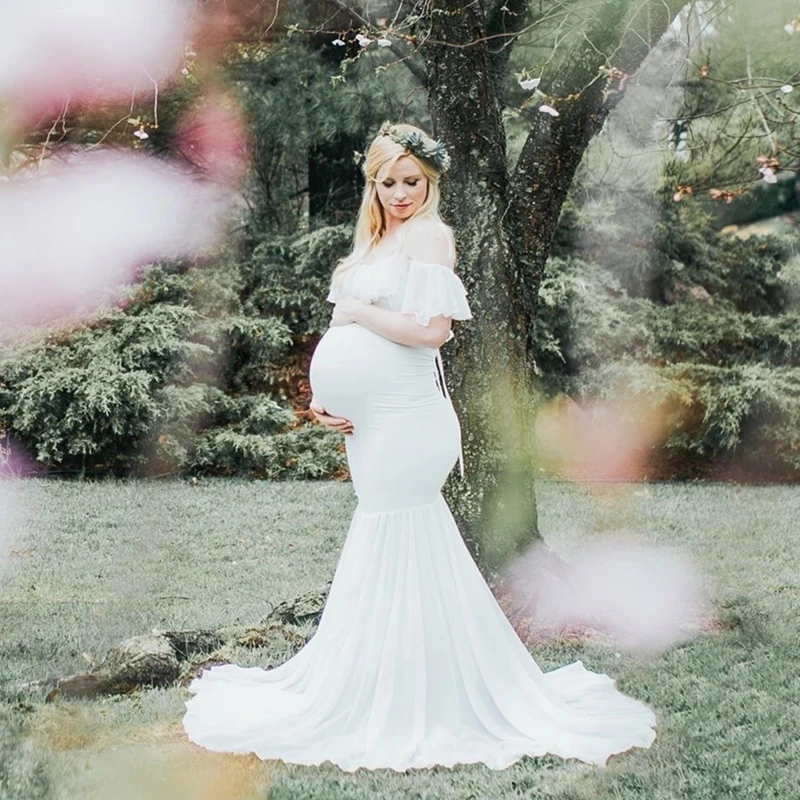 pregnant mermaid wedding dress