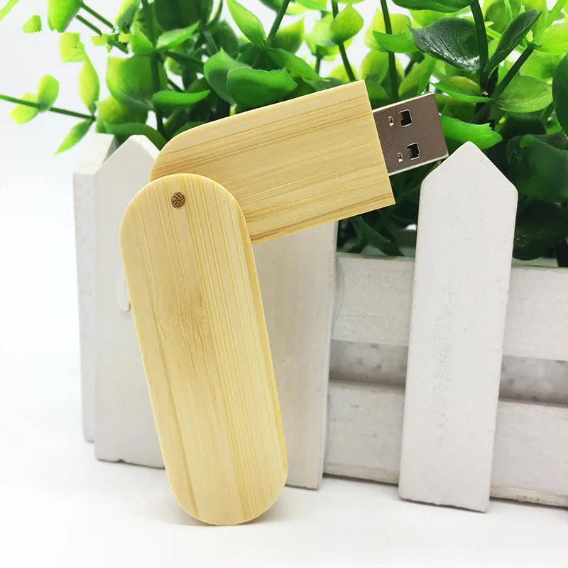 Новый usb флэш-накопитель 128 Гб 2,0 накопитель 64 ГБ Флешка 32 Гб usb-носитель 4 ГБ 8 ГБ 16 деревянная Флешка вращается коробка подарок с